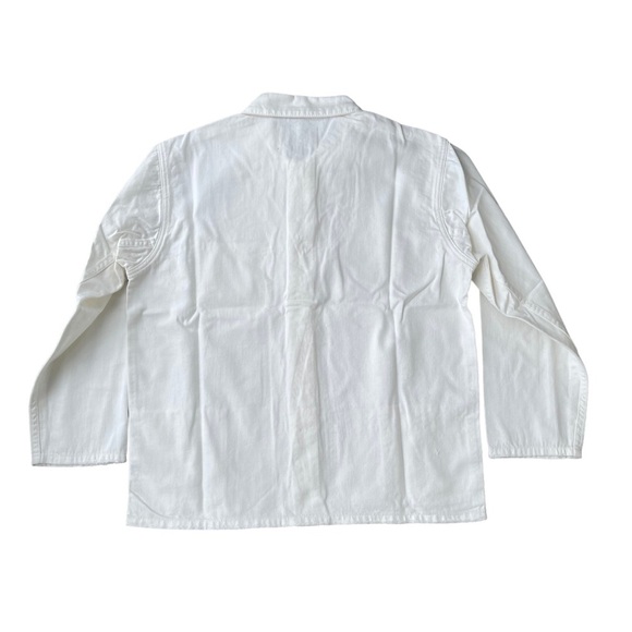 Free People X Sandrine Women’s White Denim Hidden Button Down Shacket - Picture 5 of 5